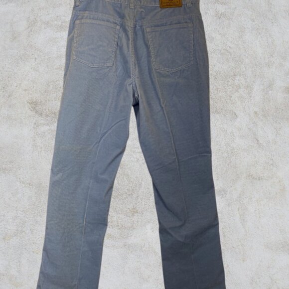 VINTAGE RALPH LAUREN -- Corduroy Jeans, Lt Blue, Classic Straight Leg, Pockets - Picture 6 of 9